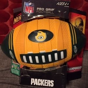 NFL PACKERS NERF FOOTBALL RARE HTF